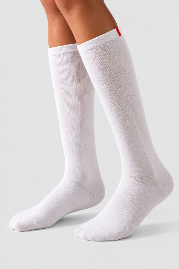 FAMILY WOMEN KNEEHIGH SOCKS WHITE