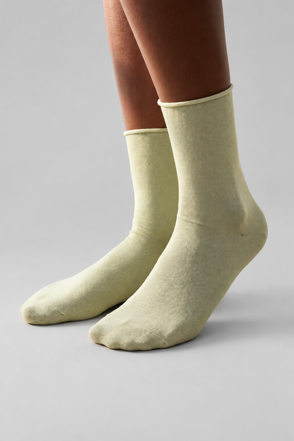 ELASTIC MODAL WOMEN SOCKS GREEN