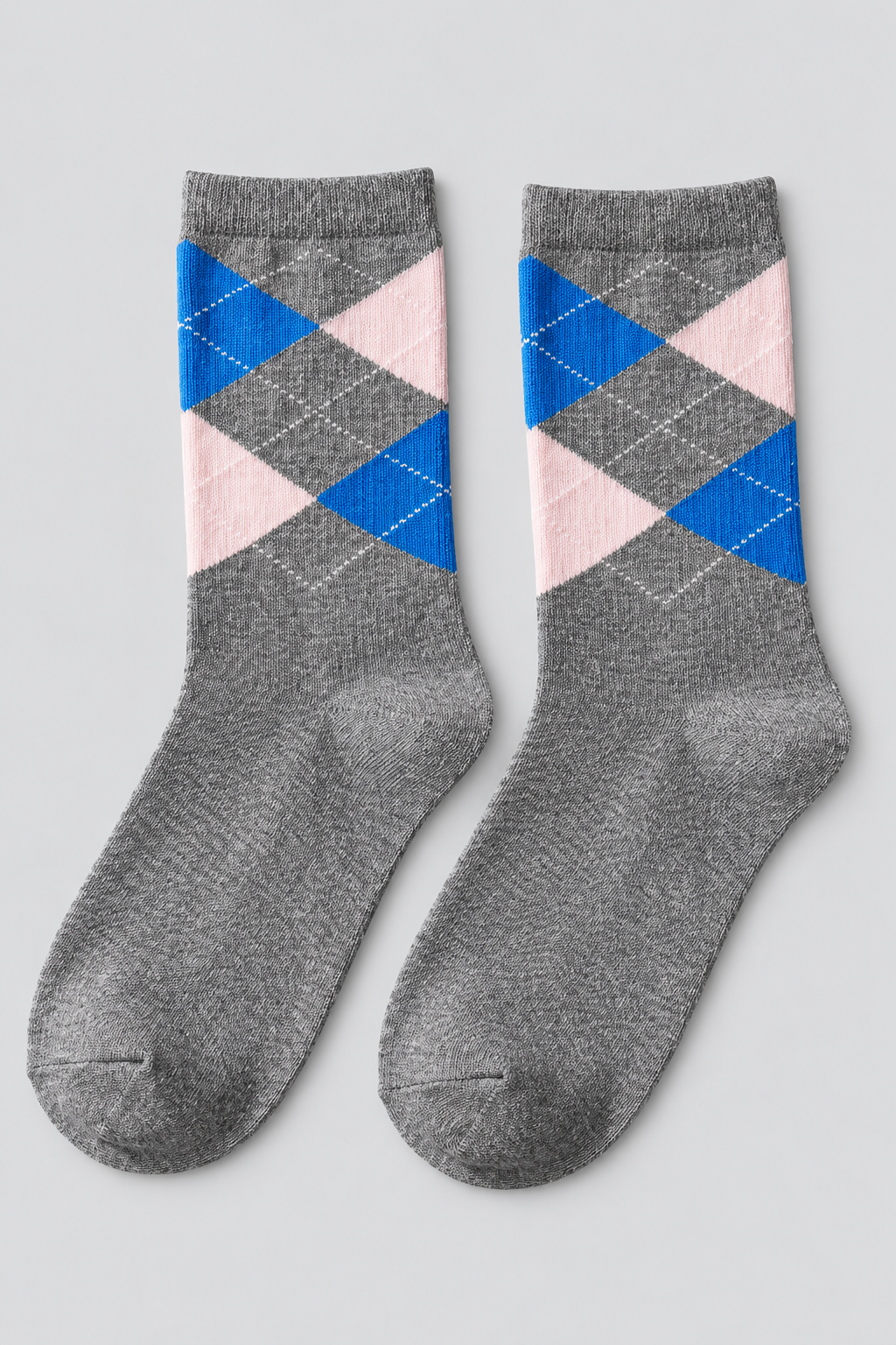 TEDDY PATTERNED UNISEX SOCKS GREY