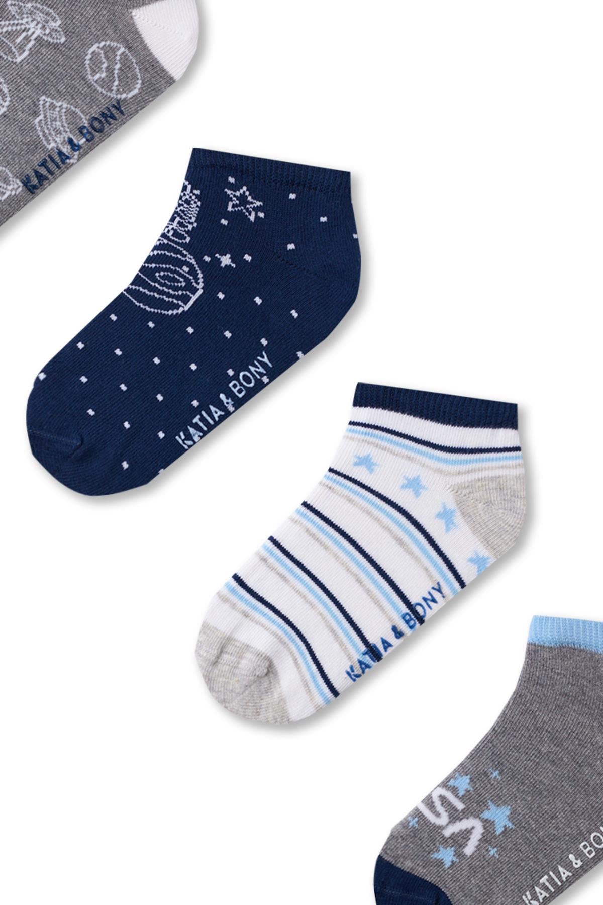 4PCK NASA KIDS STEP SOCKS MIX