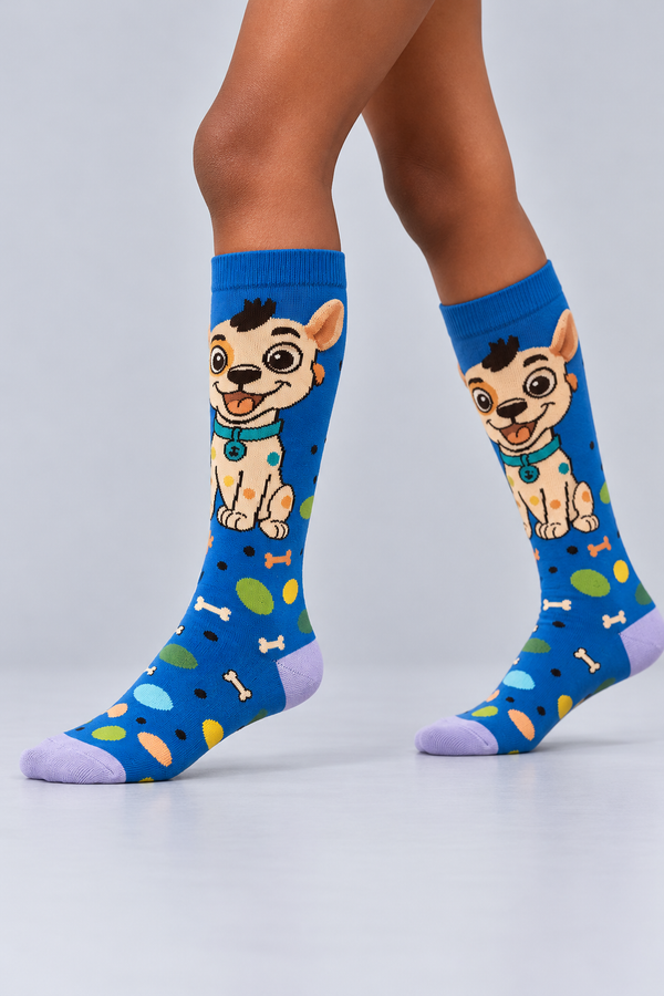 DOG CHILDREN'S KNEE HIGH SOCKS MIX