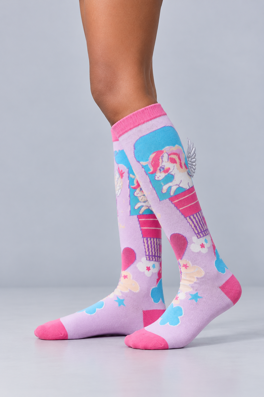 UNICORN GIRLS KNEE HIGH SOCKS MIX