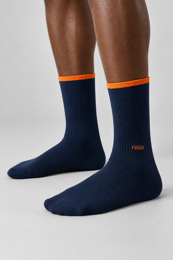 RELAX MEN SOCKET SOCKS NAVY