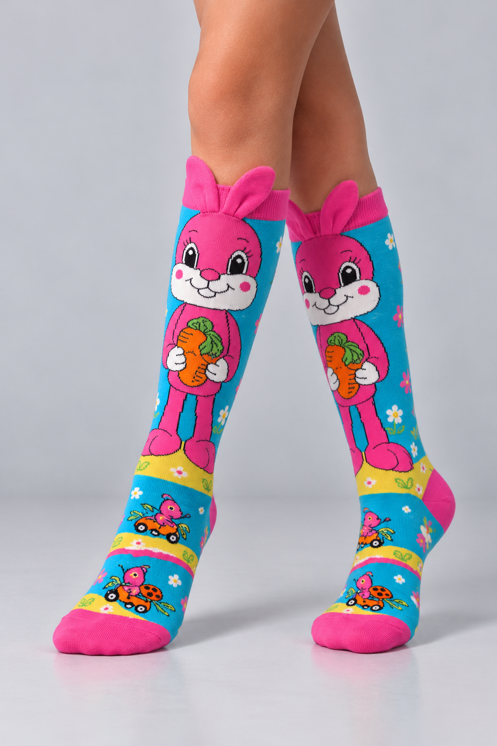 EAR ACCESSORY RABBIT KIDS KNEE HIGH SOCKS MIX