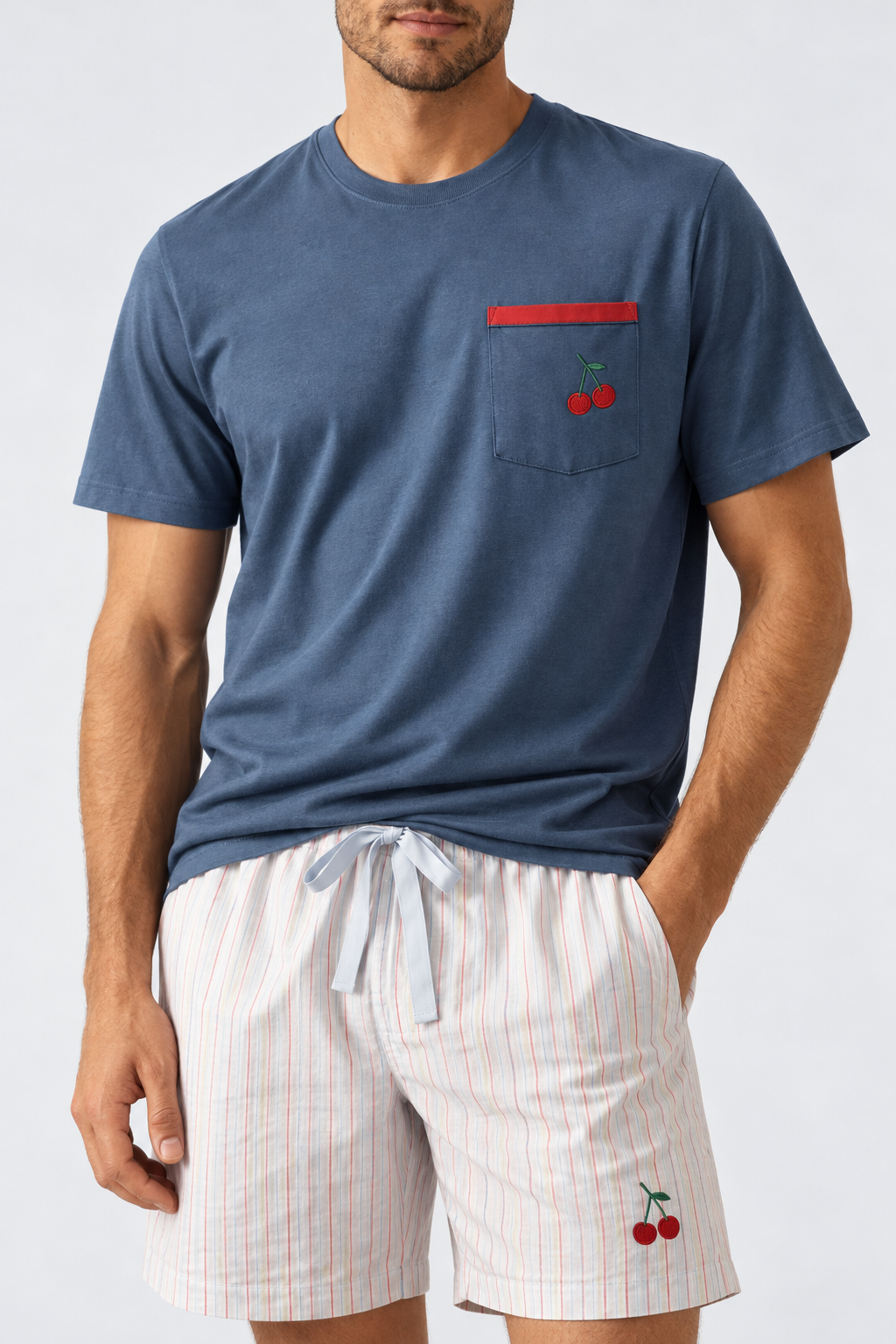 MEDITERRANEAN MEN'S SHORTS SET NAVY