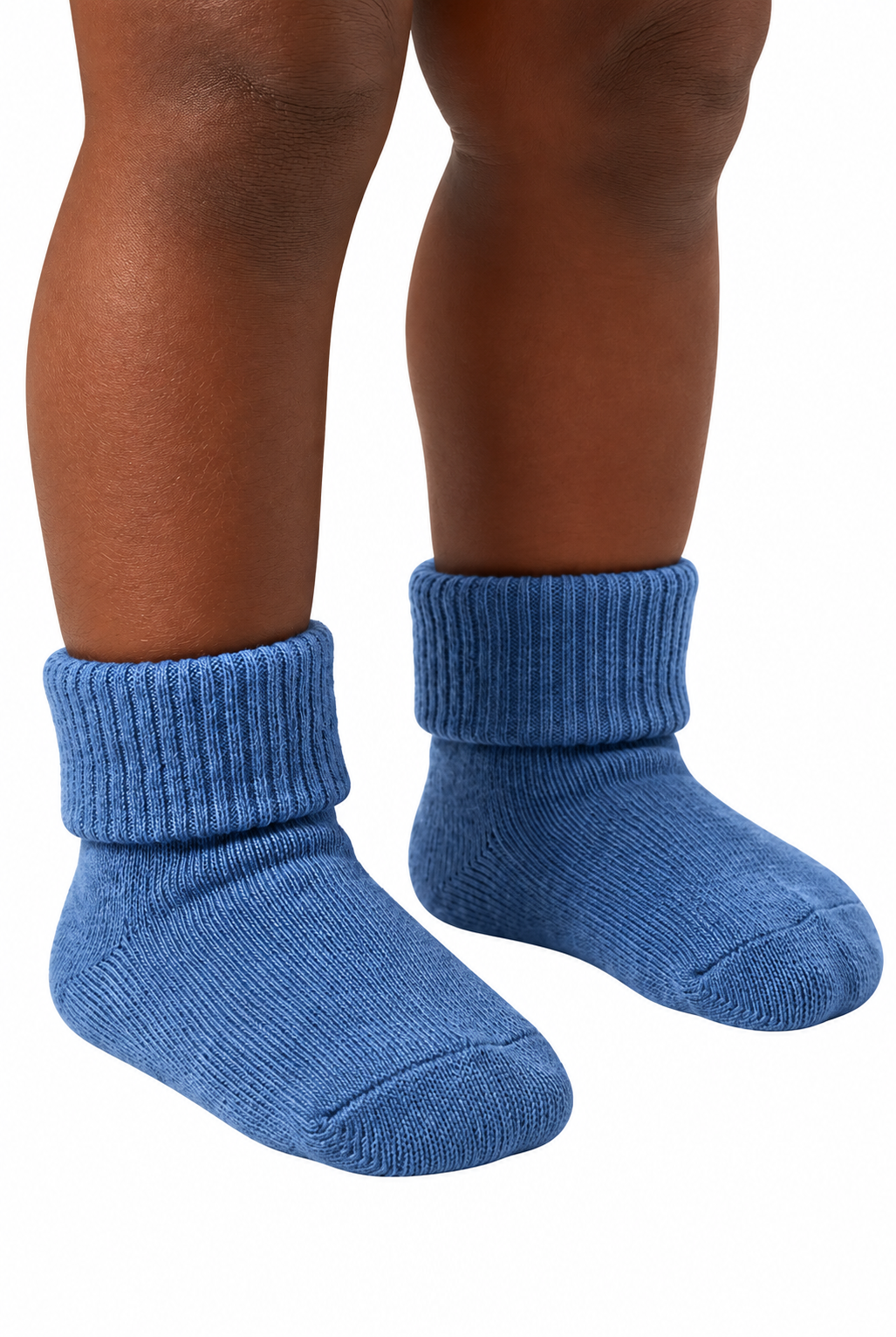 5PCK BOXED NEWBORN SOCKS NAVY MIX