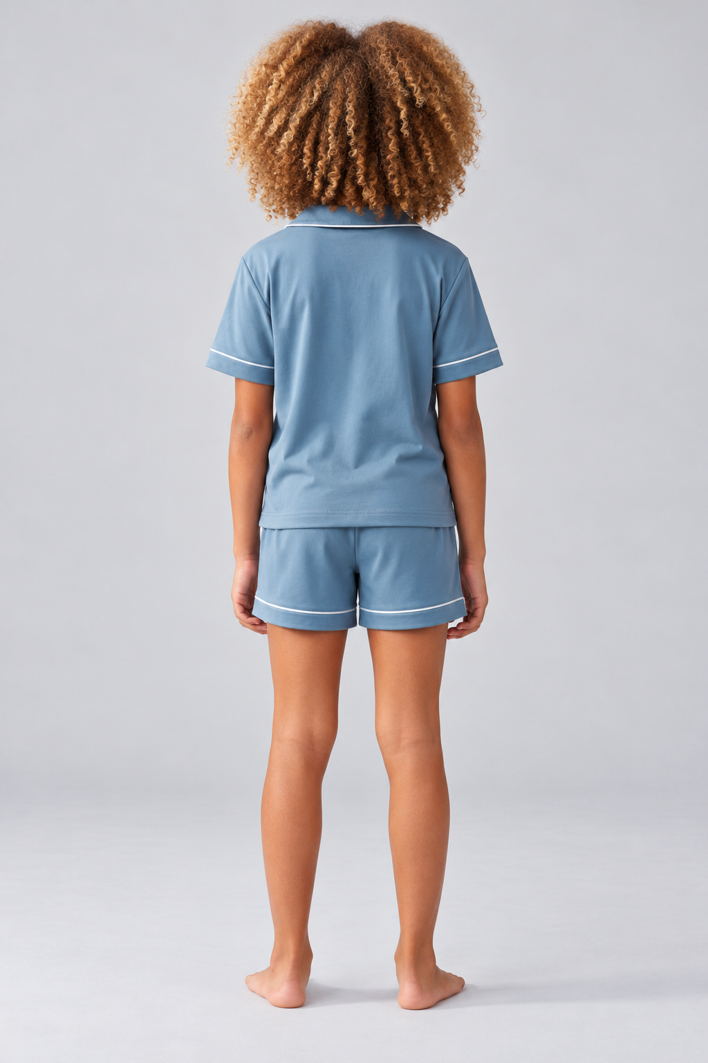 SEA LA VIE POCKET CHILDREN'S SHORTS SET HARBOR BLU