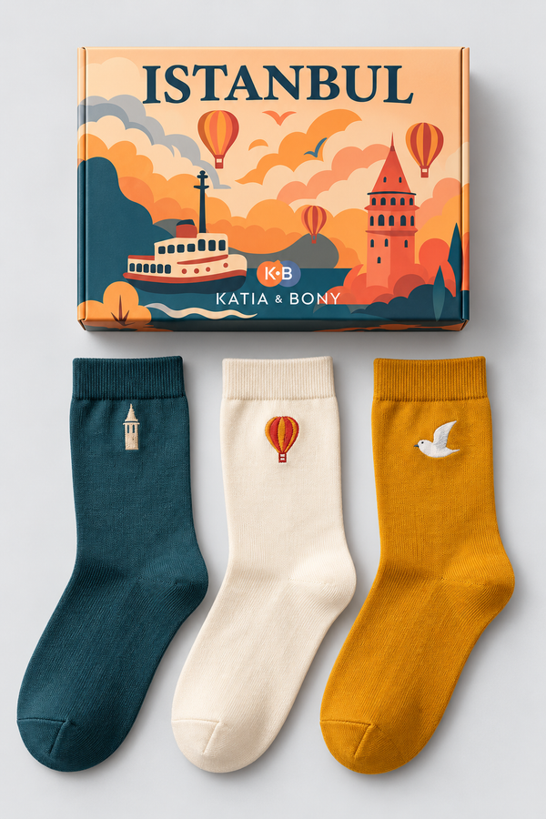 3PCK ISTANBUL GULL BOXED UNISEX SOCKET SOCKSS MIX
