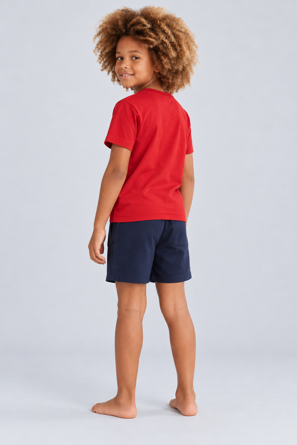 SAILOR TEDDY BOYS’ SHORTS SET RED