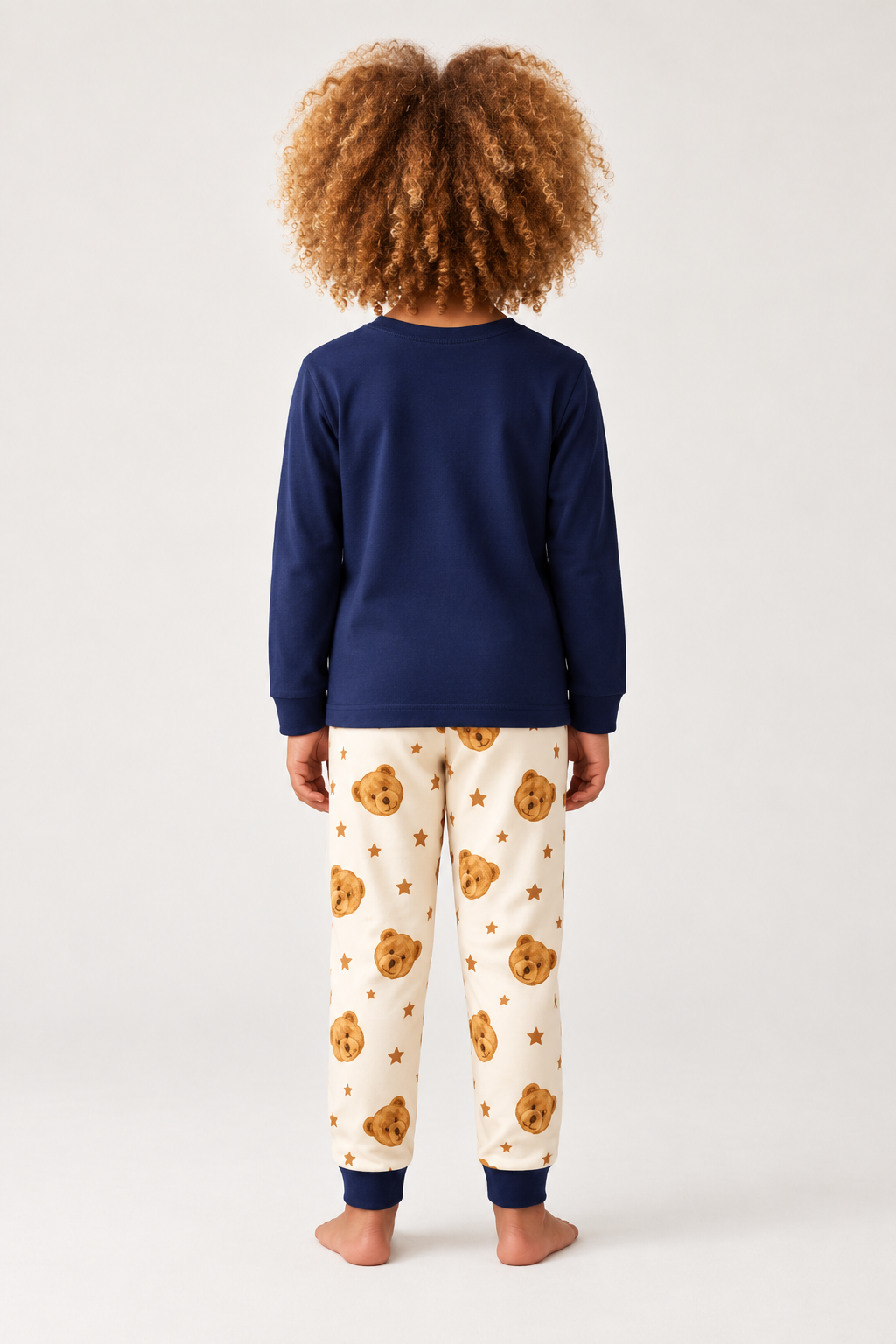 TEDDY SLEEPER BOXED BOYS PYJAMAS SET NAVY