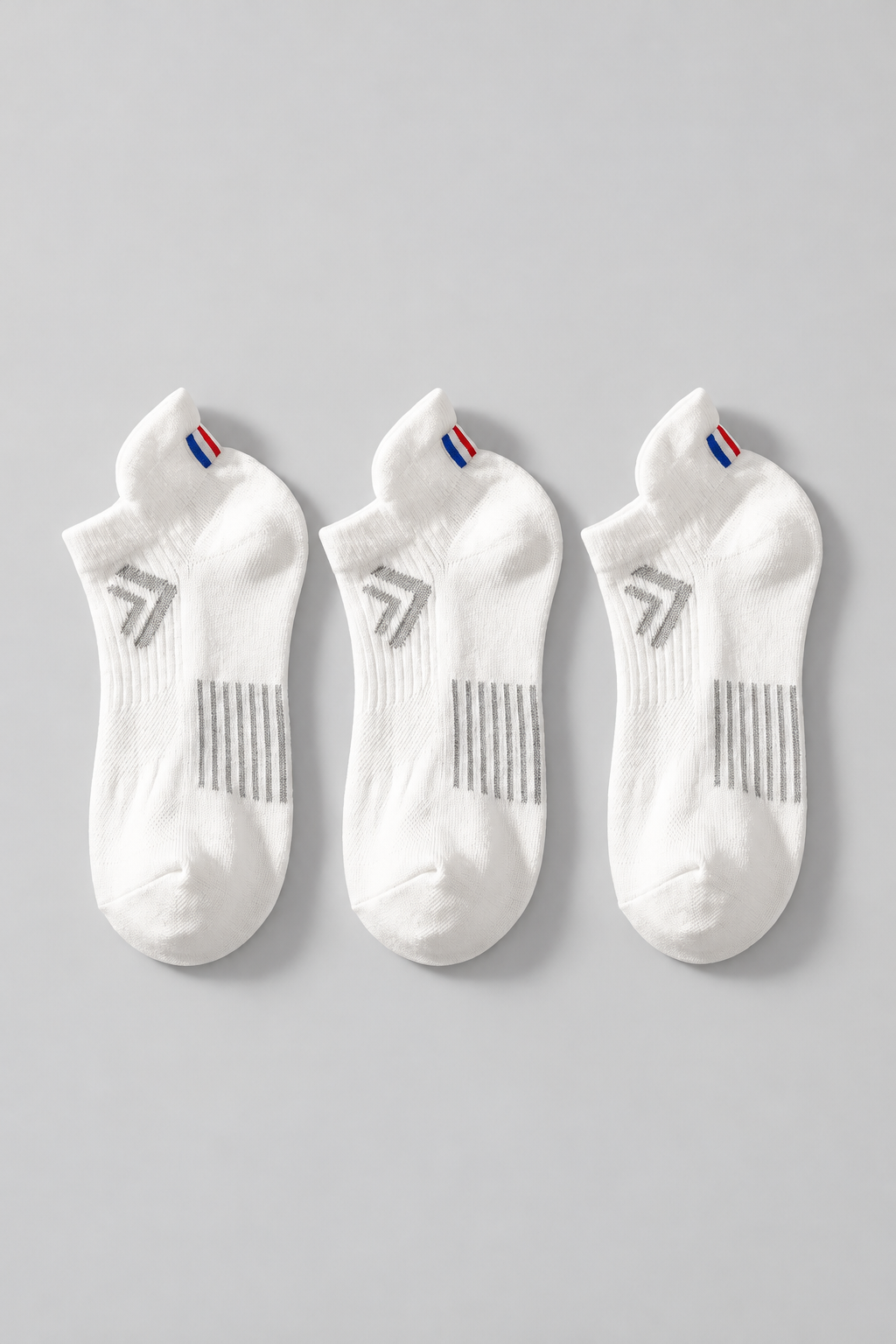 3PCK 2021-222 GOLF UNISEX STEP SOCKS WHITE
