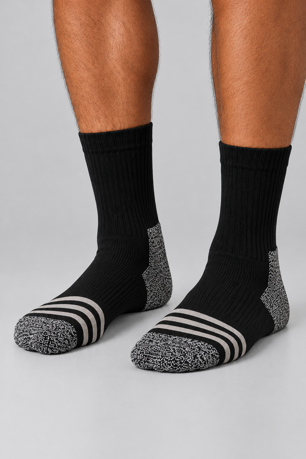3PCK UNISEX SHAFTLESS GOLF SOCKET SOCKS BLACK/WHITE/GREY