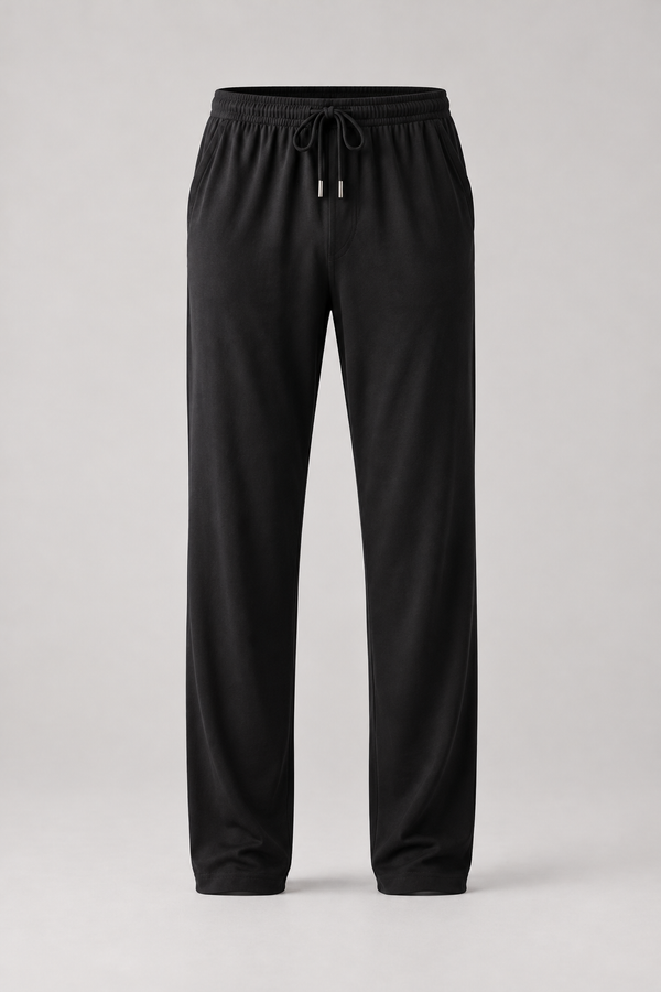 NEW SILVER MEN PYJAMAS BOTTOM BLACK