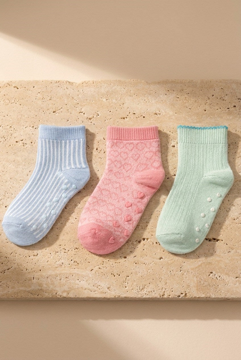 3PCK BABY STEP SOCKS MIX