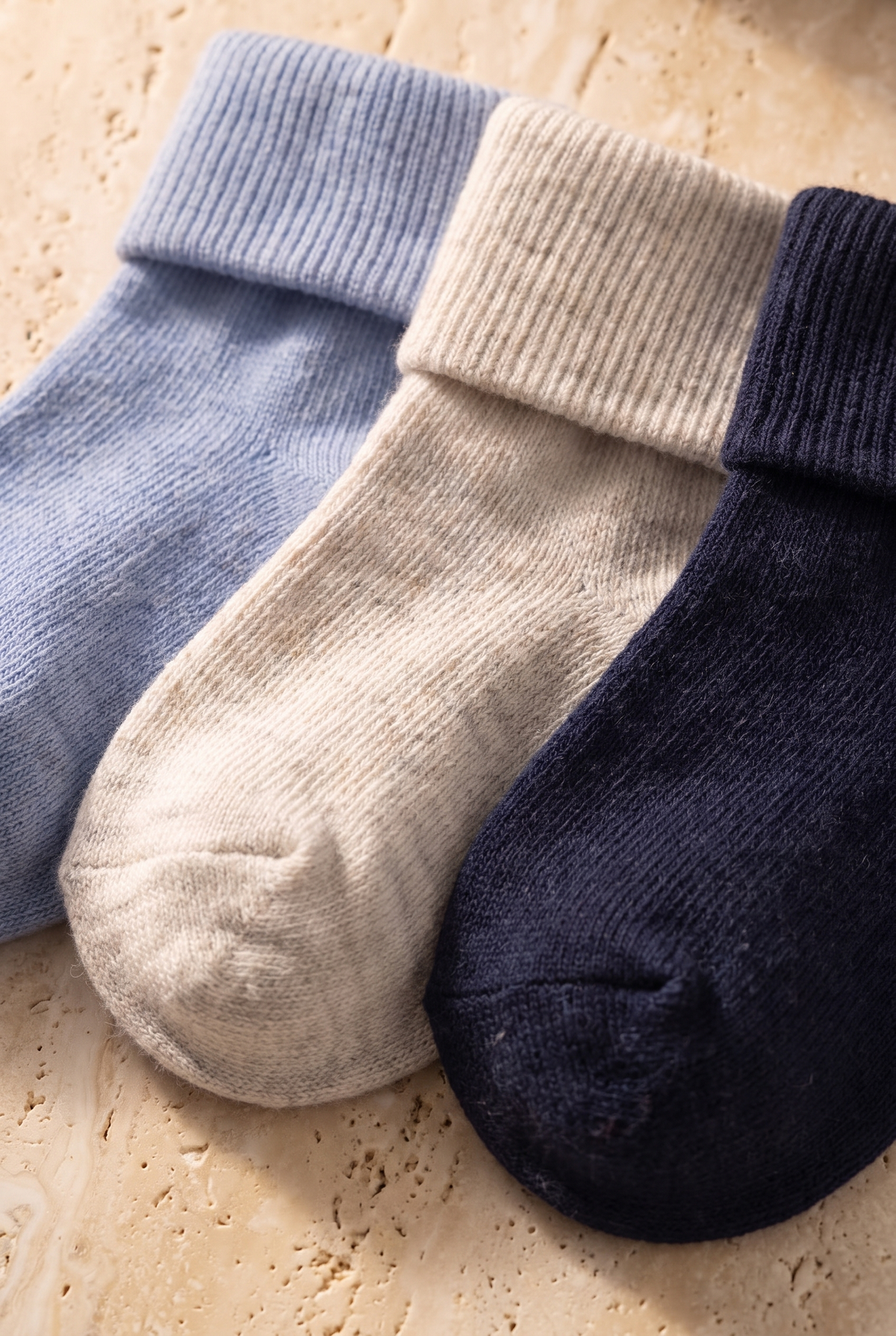 MEDICAL 3PCK BABY SOCKS BLUE MIX