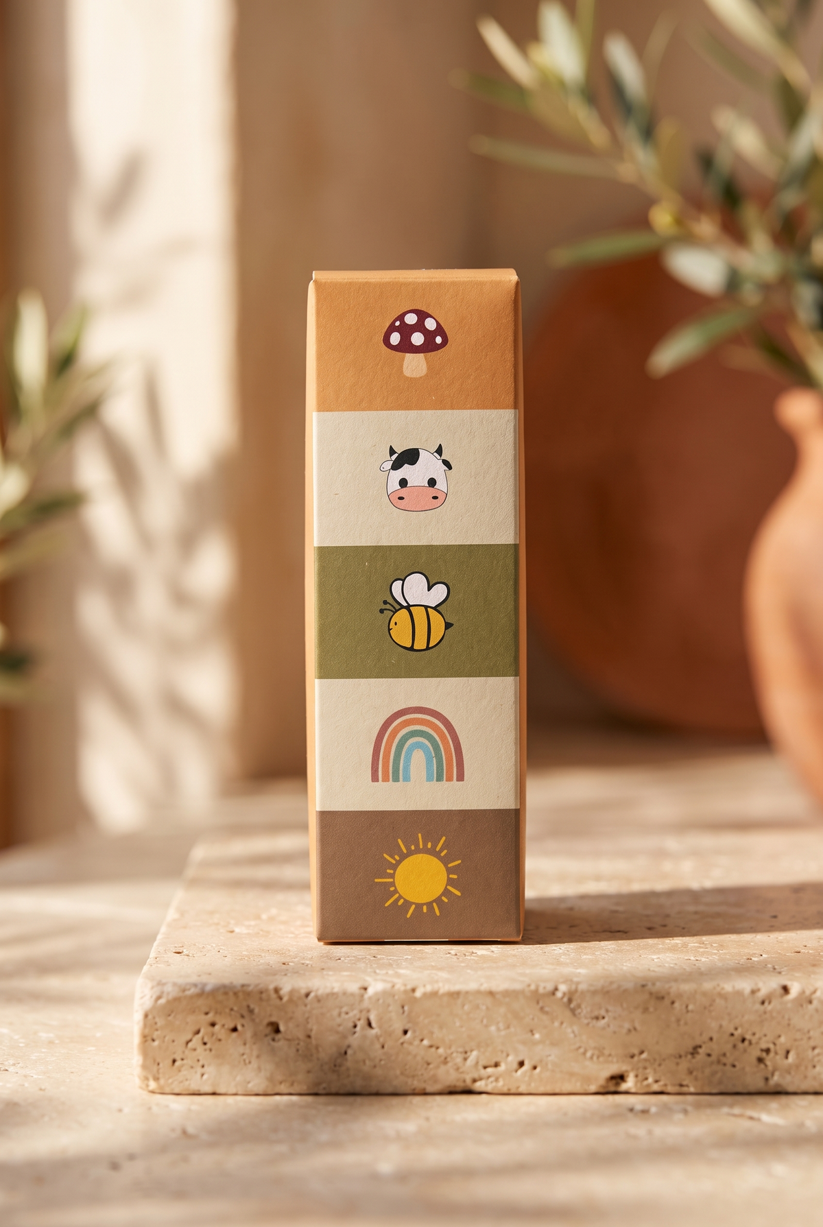5PCK FARM BOX BABY SOCKET SOCKS BROWN MIX