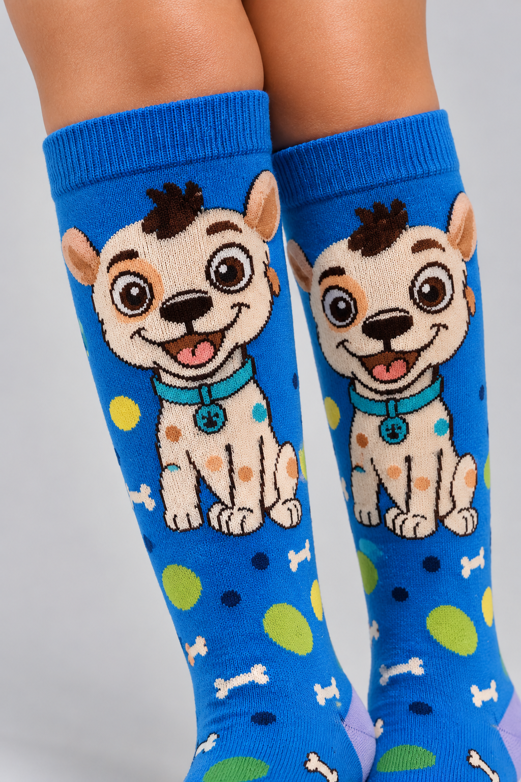 DOG CHILDREN'S KNEE HIGH SOCKS MIX