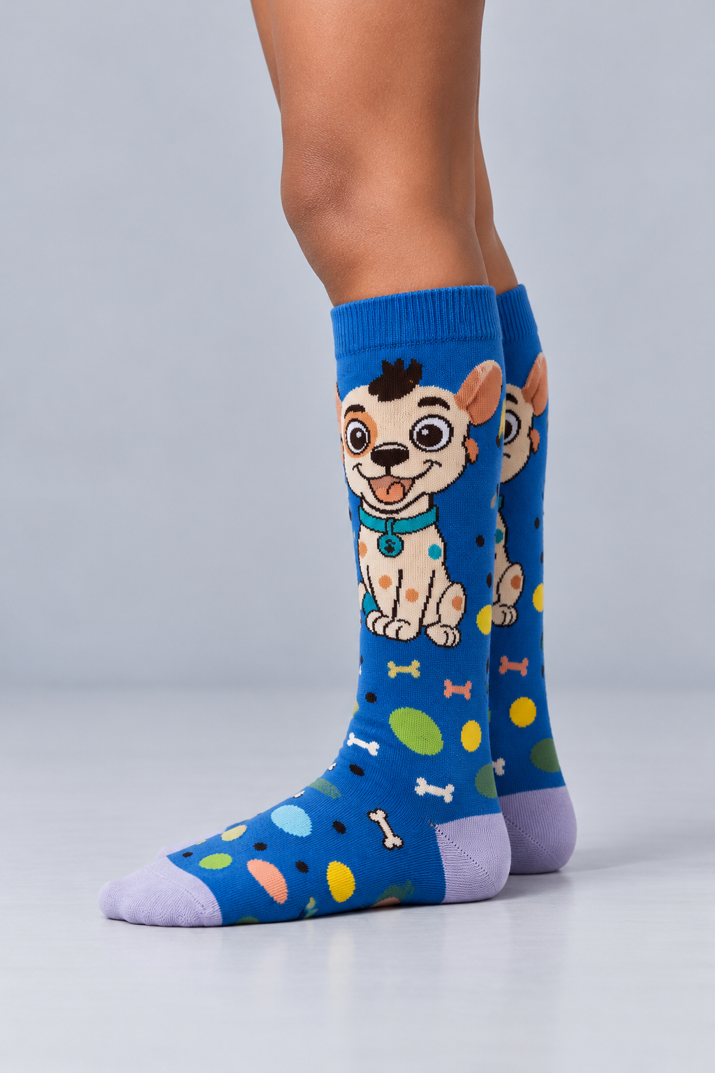 DOG CHILDREN'S KNEE HIGH SOCKS MIX