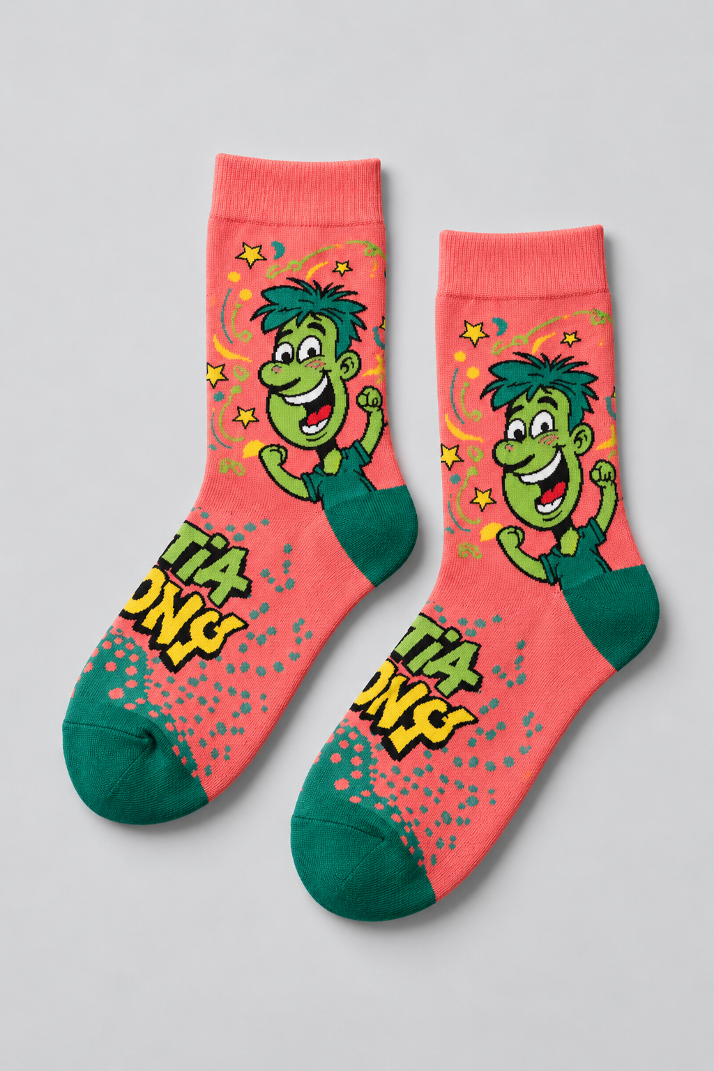 FACE PATTERNED UNISEX SOCKS MIX