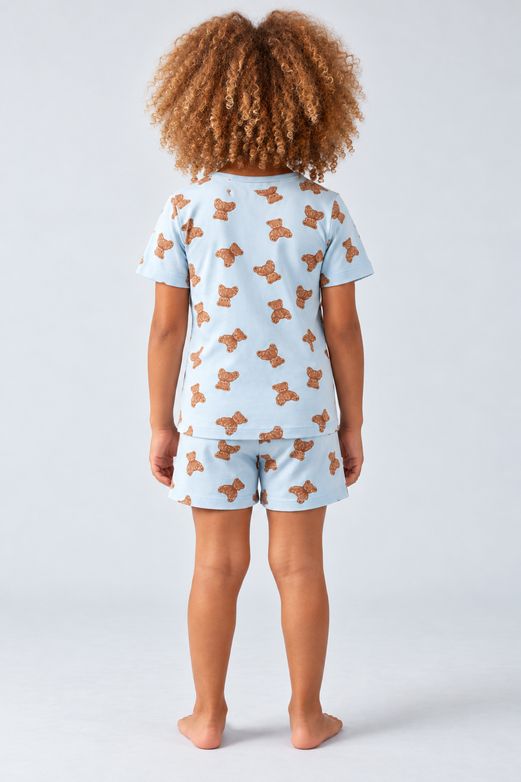 Teddy Packaged Children's Shorts Set BLUE