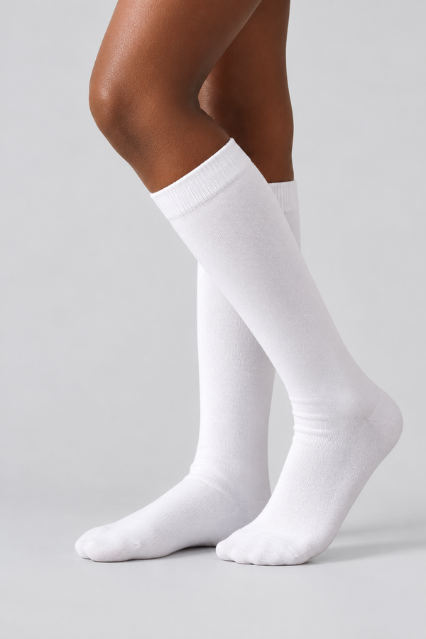 FAMILY KIDS KNEEHIGH SOCKS WHITE