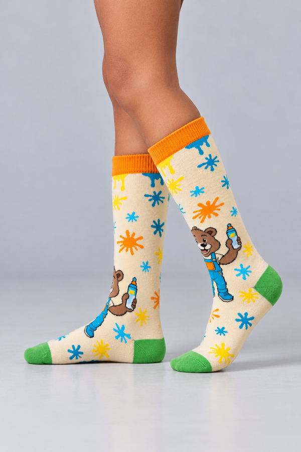 TEDDY KIDS KNEE SOCKS MIX