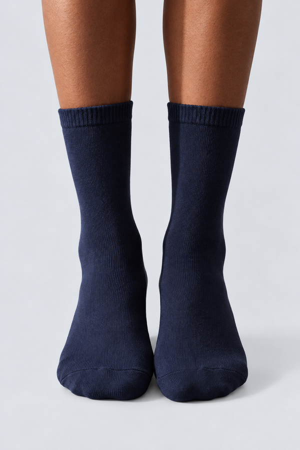NEW HAROLD BAMBOO WOMEN SOCKET SOCKS NAVY
