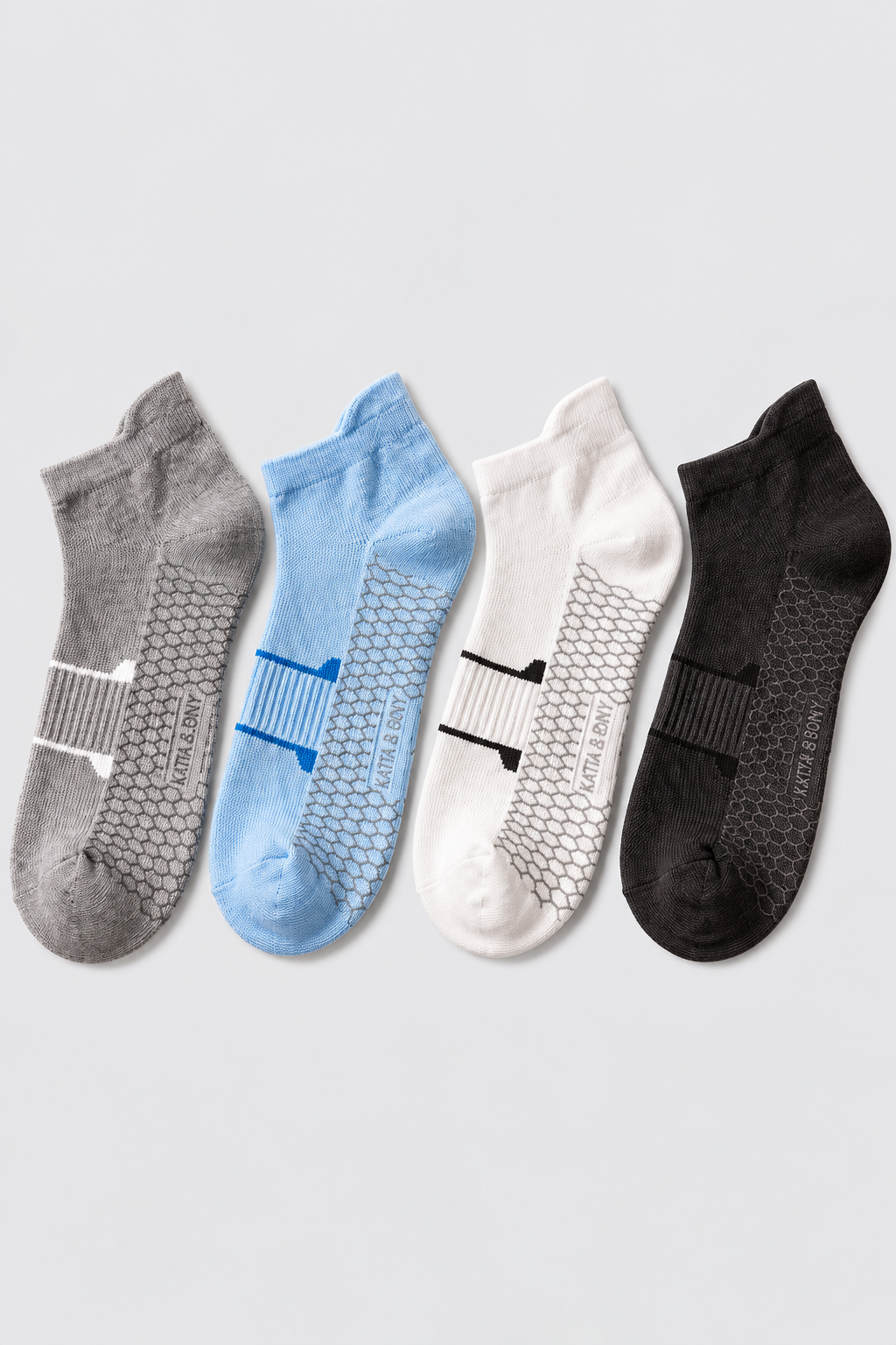 4PCK Patterned Men's Step Socks MIX