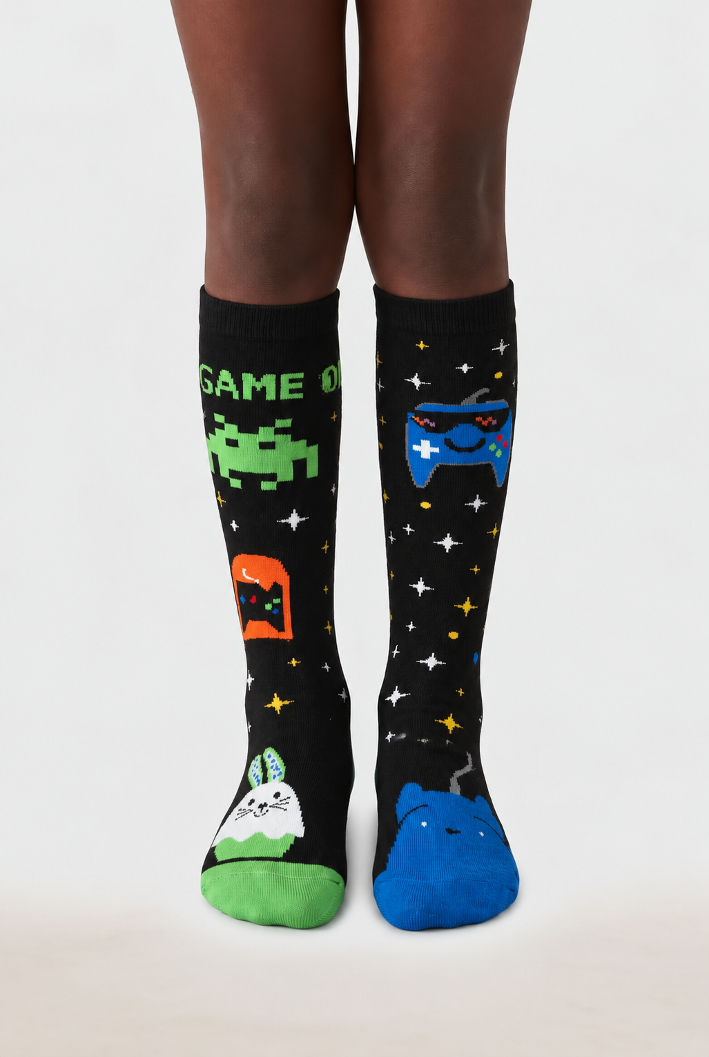 KIDS' GAME OVER-THE-KNEE SOCKS - MIX