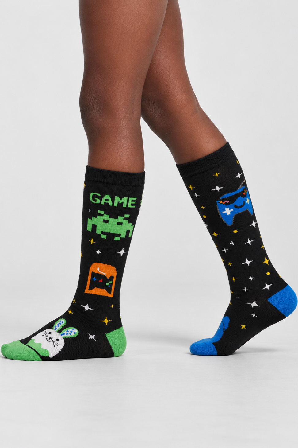 KIDS' GAME OVER-THE-KNEE SOCKS - MIX