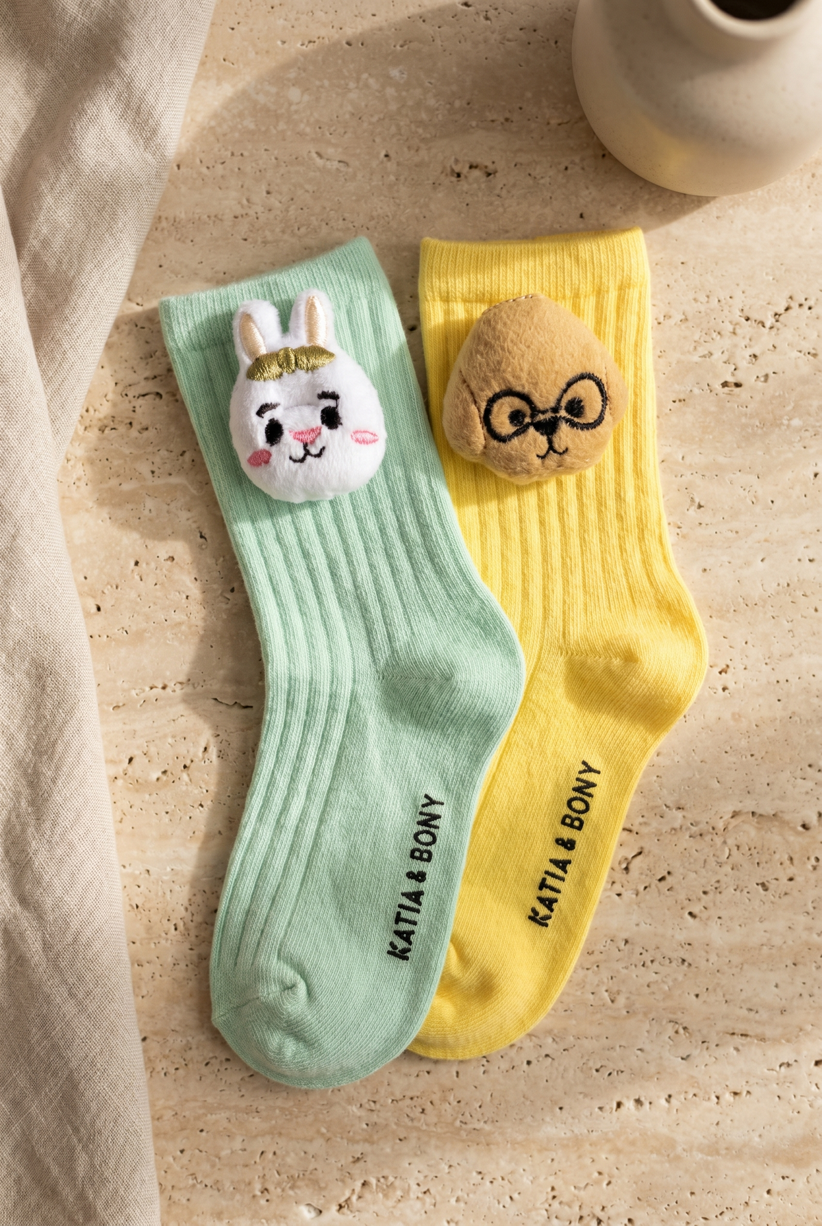 2PCK ANIMAL ACCESSORY CHILDREN'S SOCKS MIX