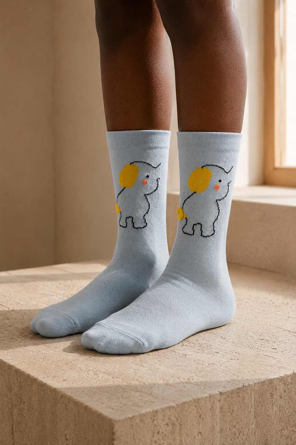 5 PCK KIDS ANIMAL PRINT SOCKS MIX