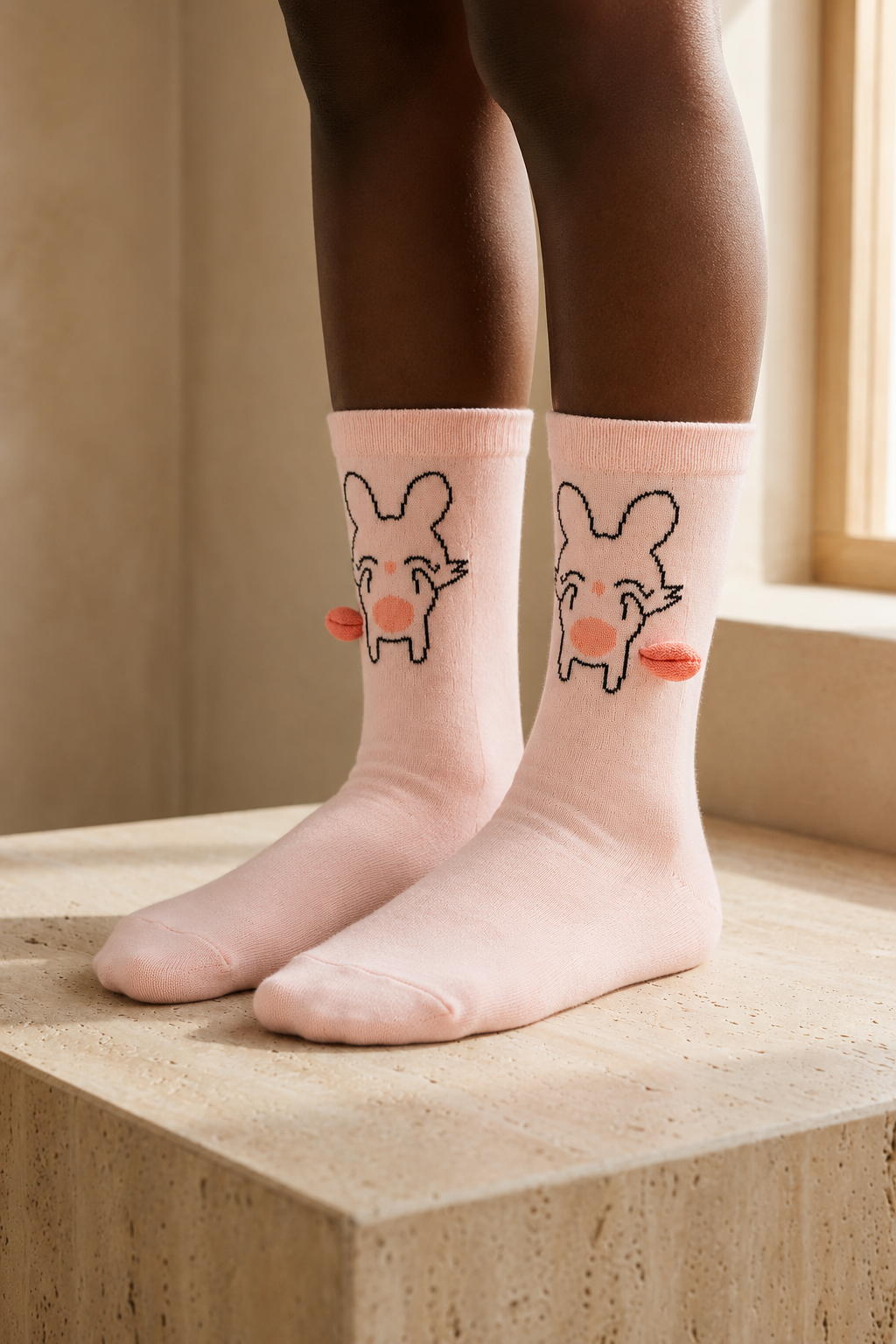 5 PCK KIDS ANIMAL PRINT SOCKS MIX