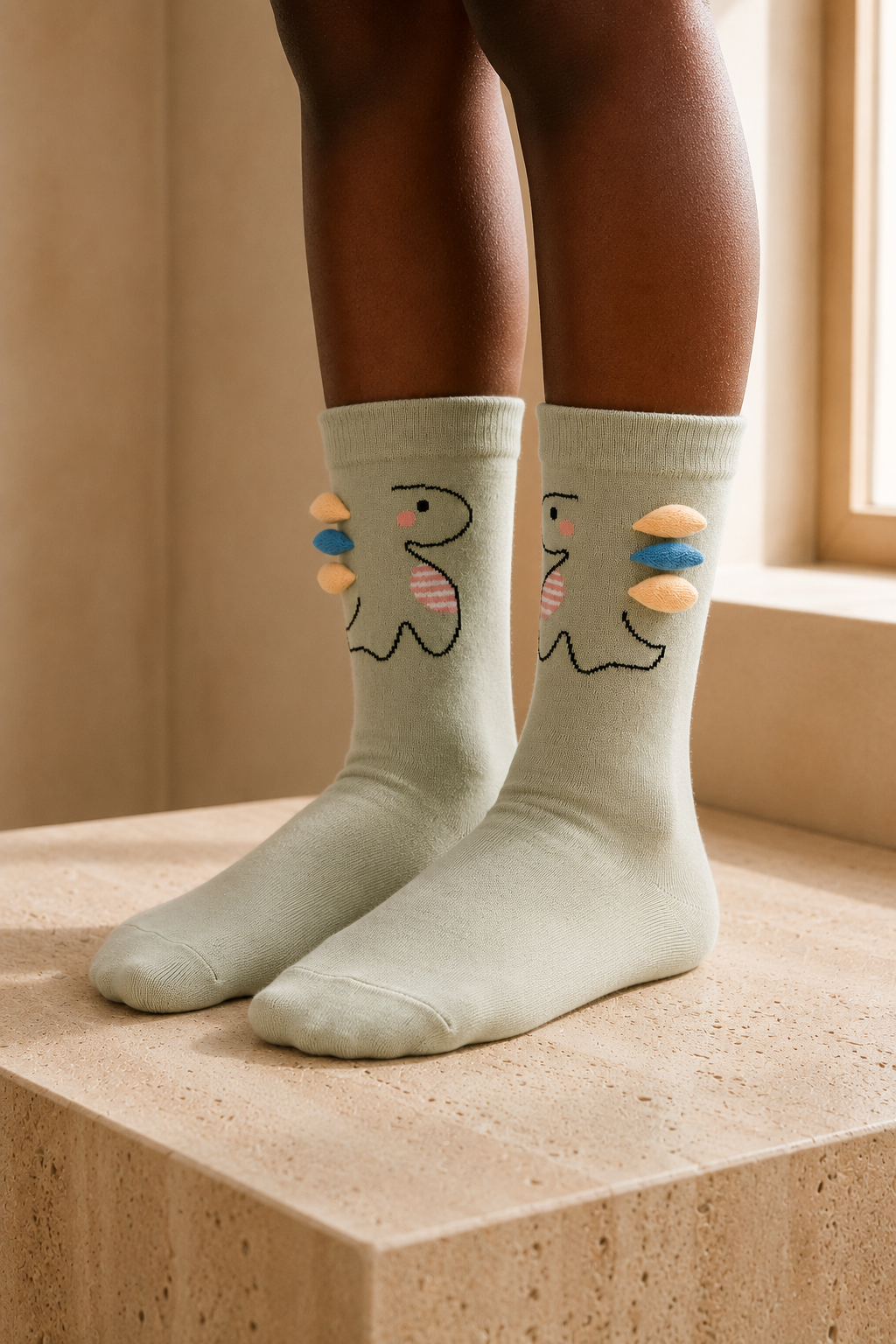 5 PCK KIDS ANIMAL PRINT SOCKS MIX