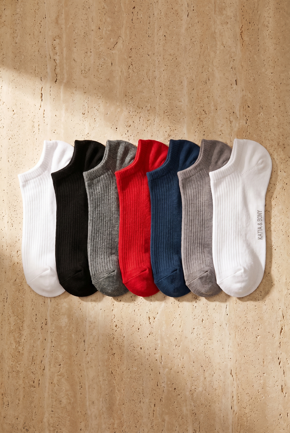 UNISEX 7 PCK STEP SOCKS MIX RED MIX