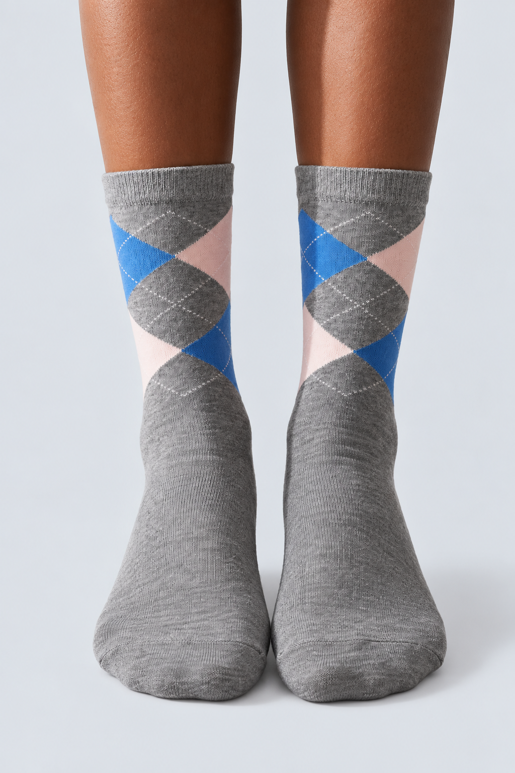TEDDY PATTERNED UNISEX SOCKS GREY