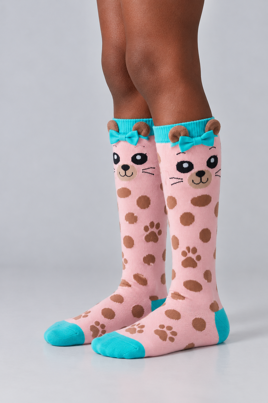 DOG PATTERNED CHILDREN'S KNEE SOCKS MIX