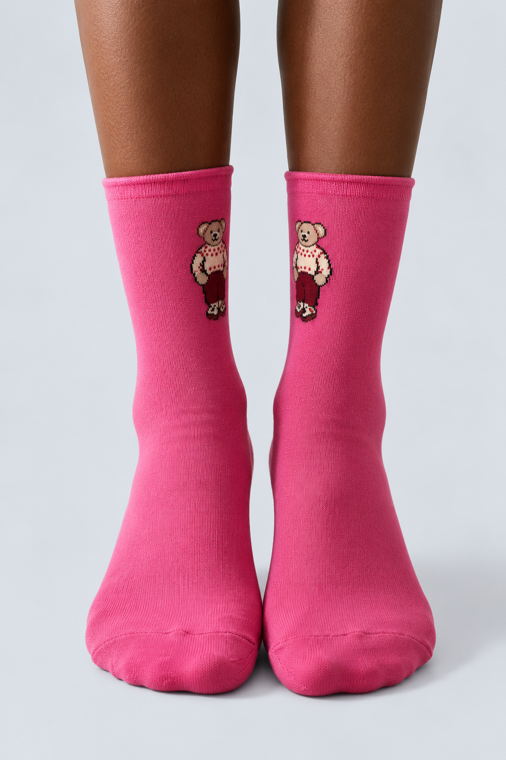 TEDDY WITHOUT ELASTIC MODAL WOMEN SOCKS PINK
