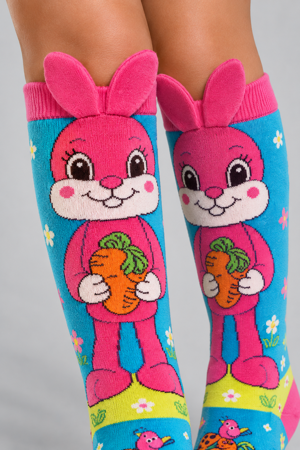 EAR ACCESSORY RABBIT KIDS KNEE HIGH SOCKS MIX