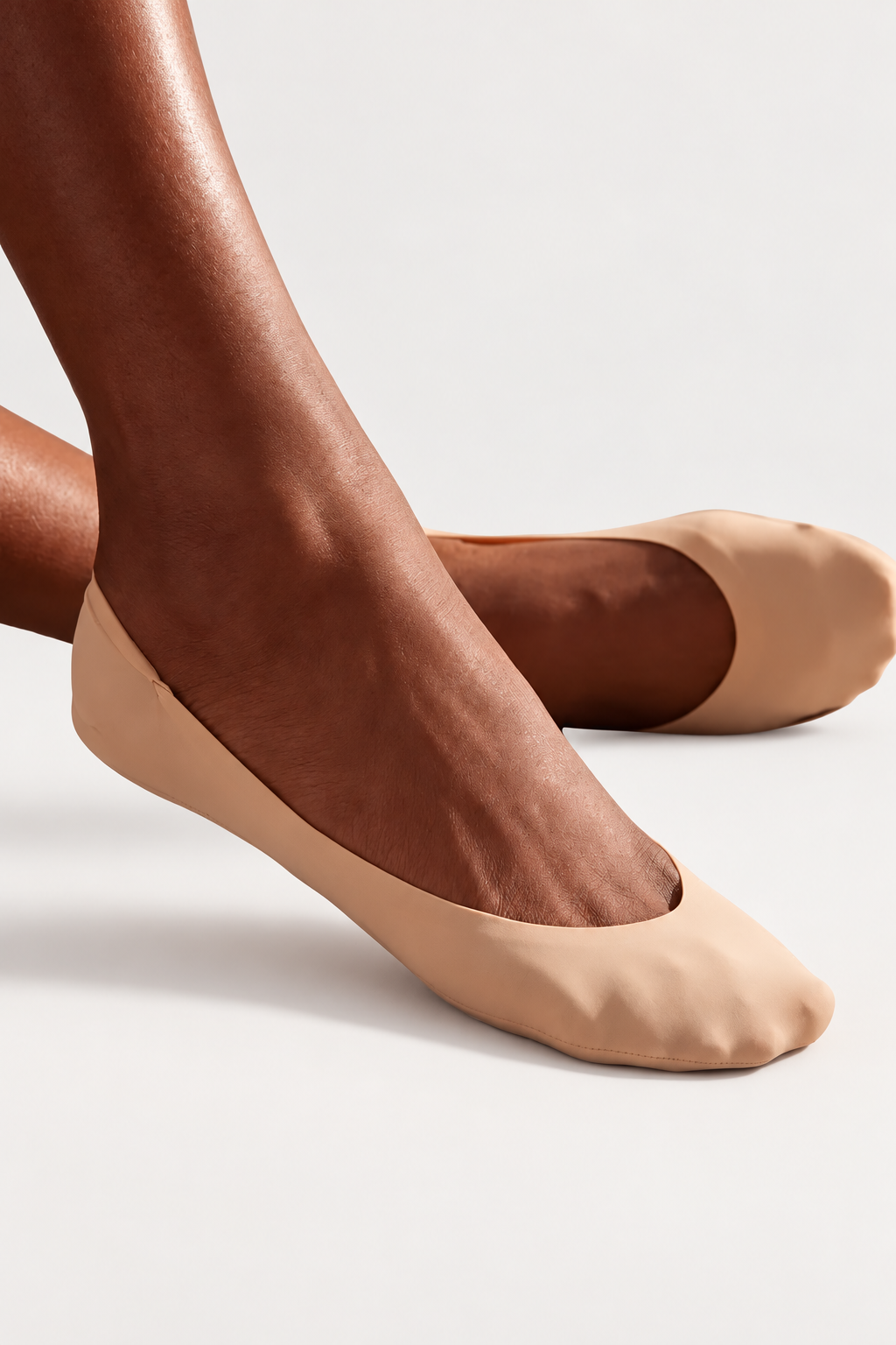 WOMEN'S INVISIBLE SOCKS WITH PADS NUDE