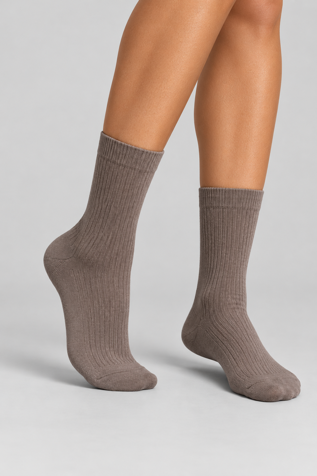 6PCK BOX MEN PREMIUM SOCKET SOCKS BROWN MIX