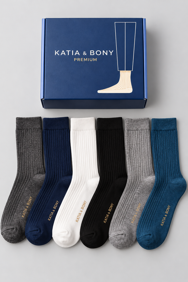 6PCK BOX MEN PREMIUM SOCKET SOCKS GREY MIX