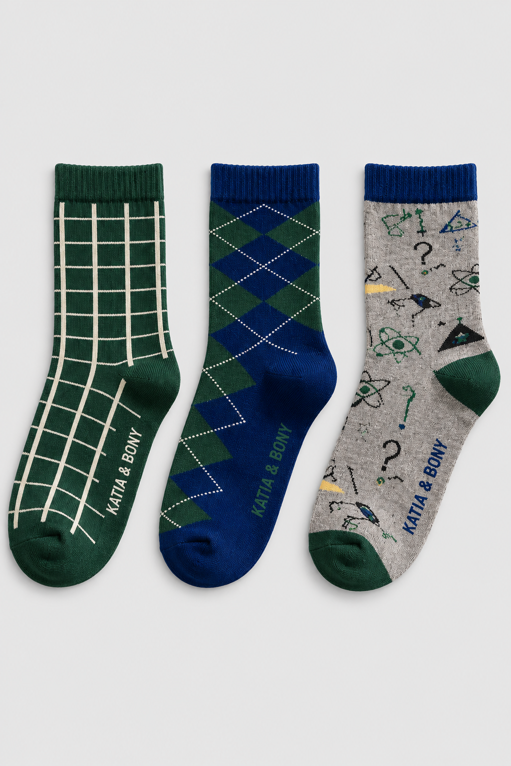 3PCK GEOMETRY CHILDREN'S SOCKS MIX