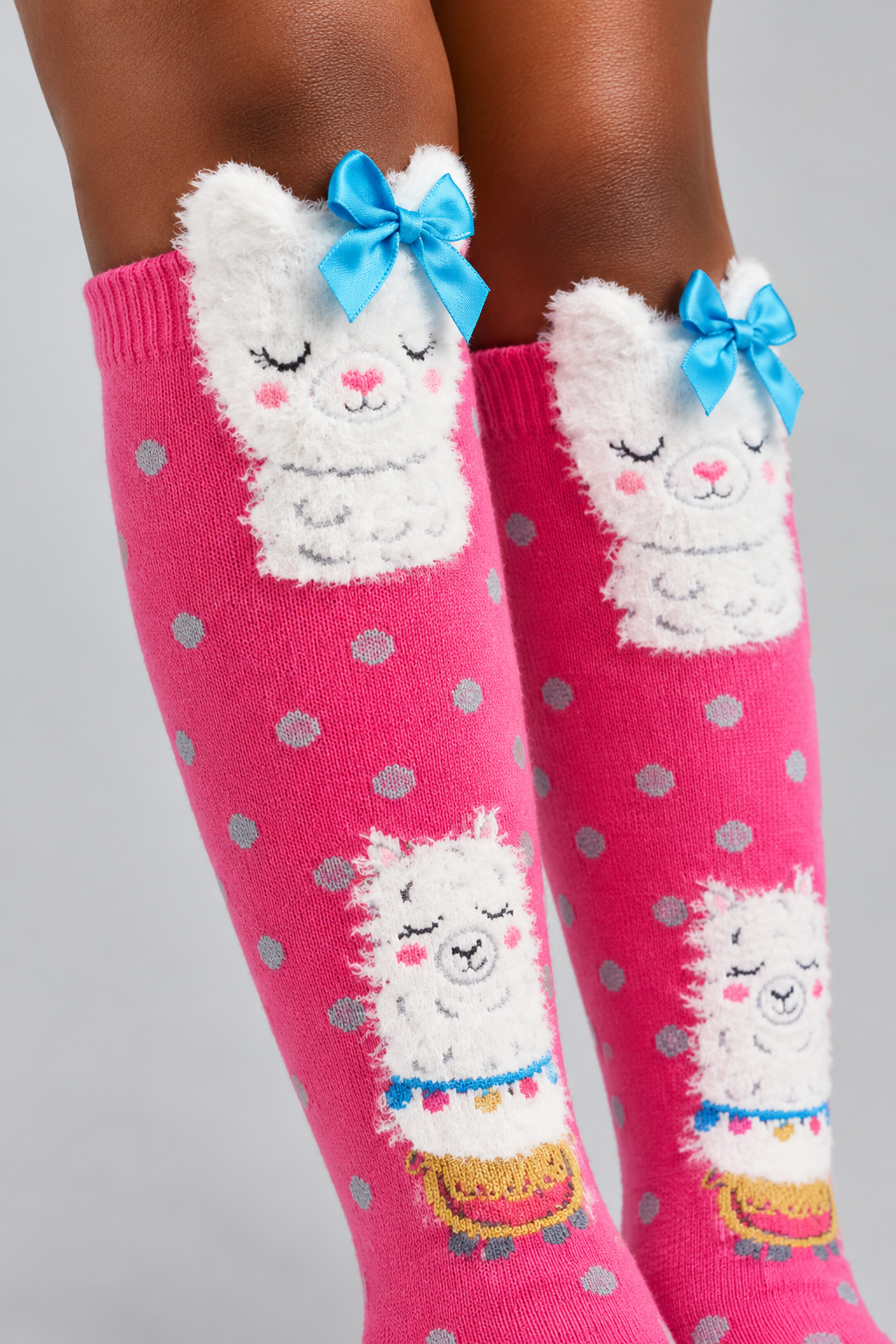 RIBBON LAMB CHILDREN'S KNEE HIGH SOCKS MIX