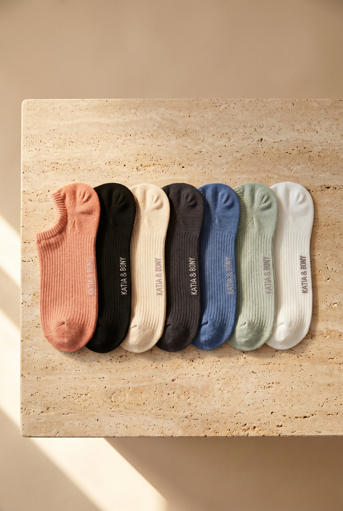 UNISEX 7 PCK STEP SOCKS MIX ECRU MIX