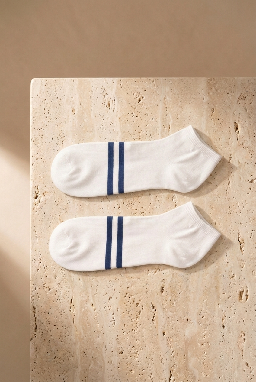 4PCK Striped Men's Step Socks MIX