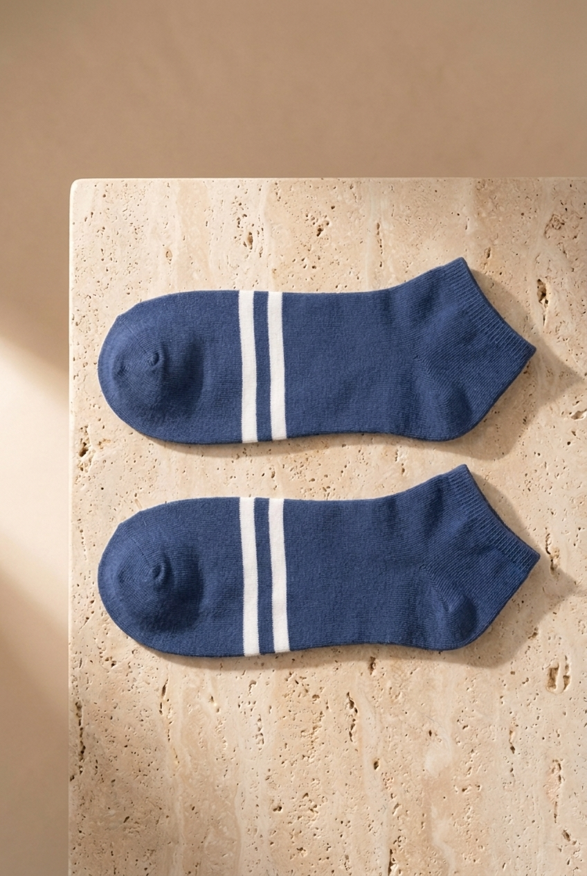 4PCK Striped Men's Step Socks MIX