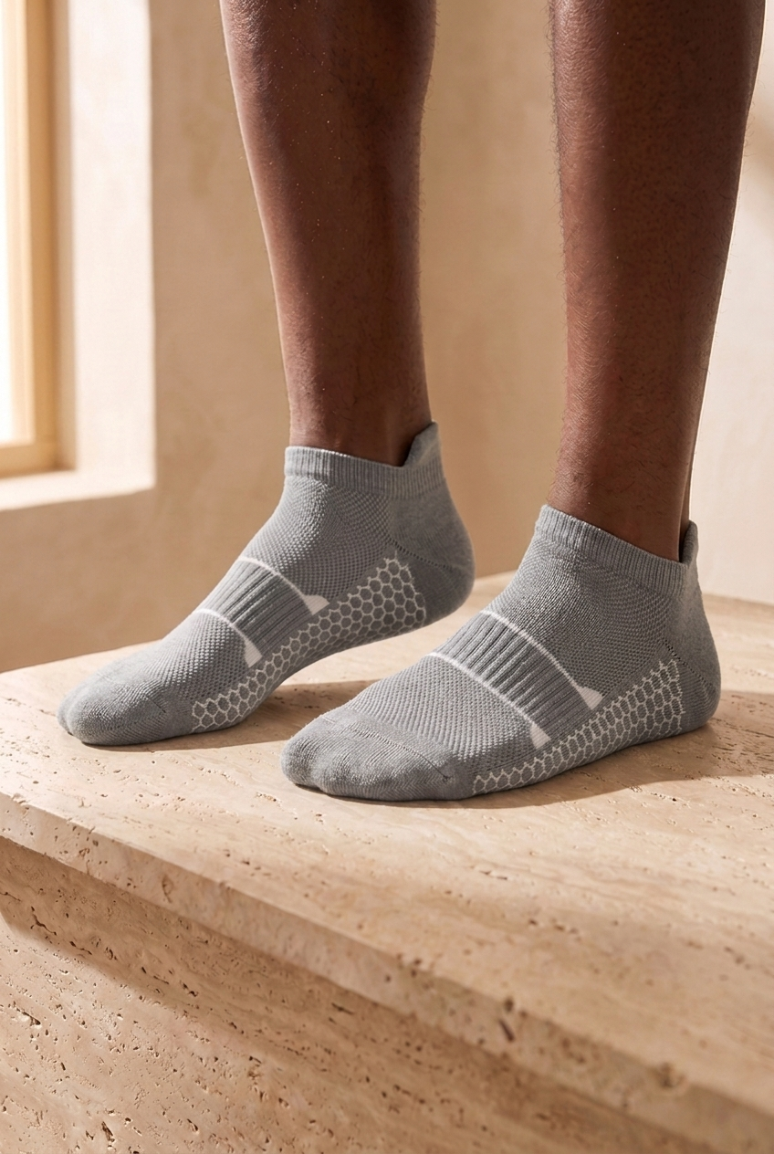 4PCK Patterned Men's Step Socks MIX