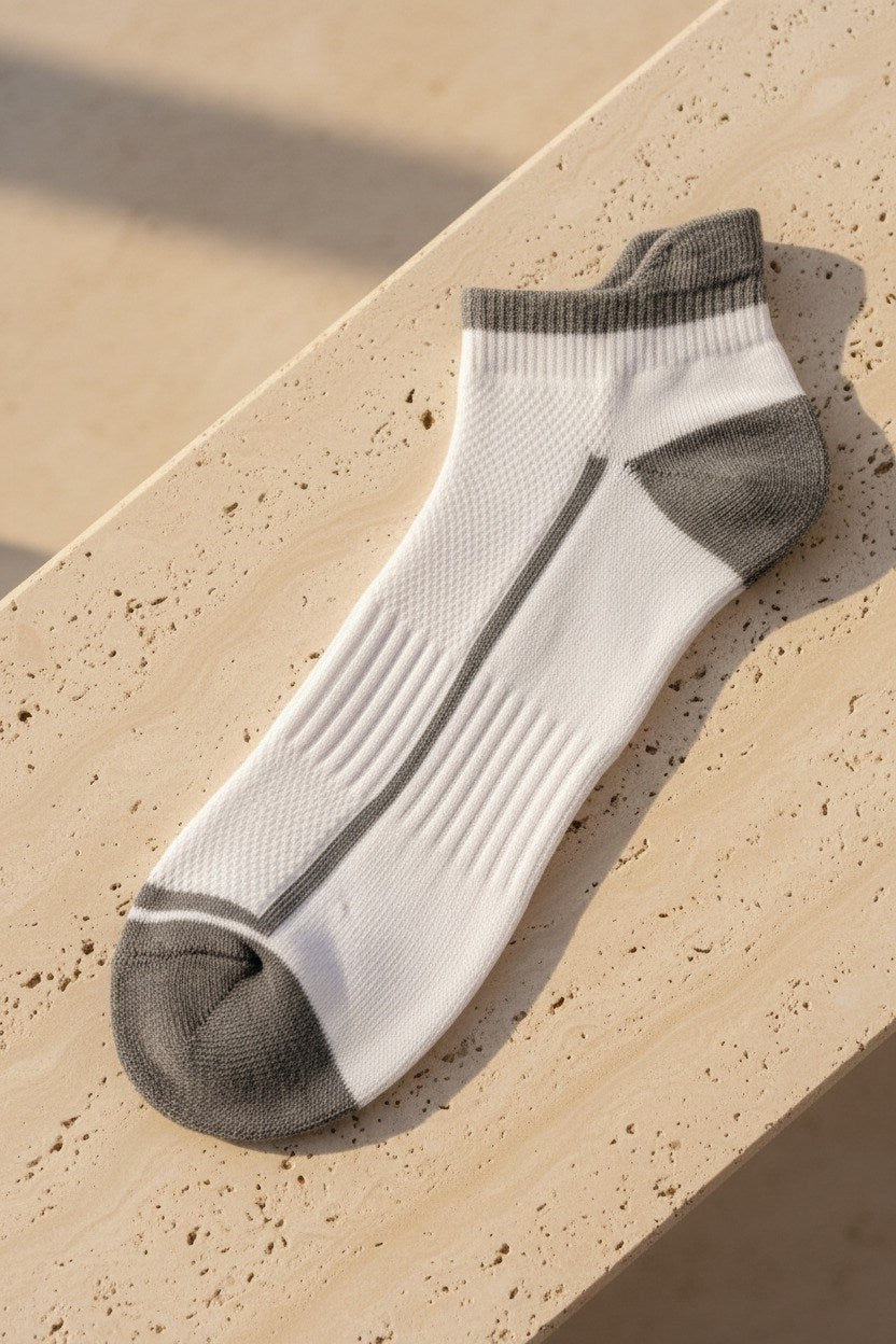 4PCK ERKEK SPOR STEP ÇORAP GREY MIX