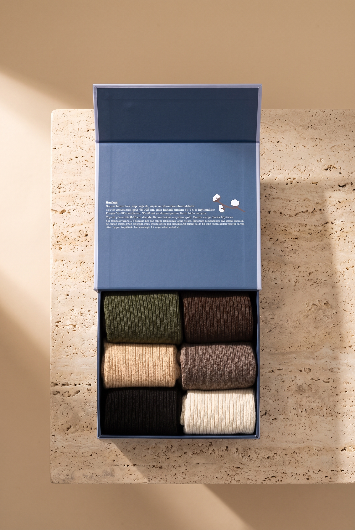 6PCK BOX MEN PREMIUM SOCKET SOCKS BROWN MIX